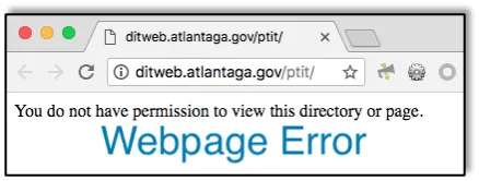 Error on Alternative Citation Payment Webpage
