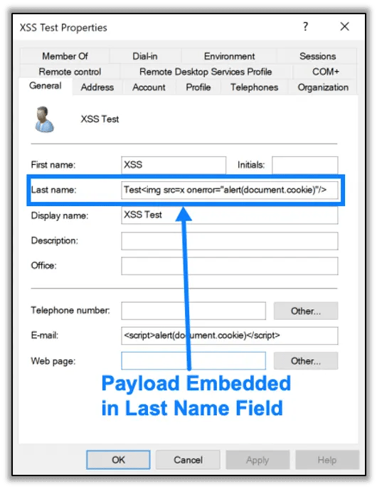 Stored XSS Payload