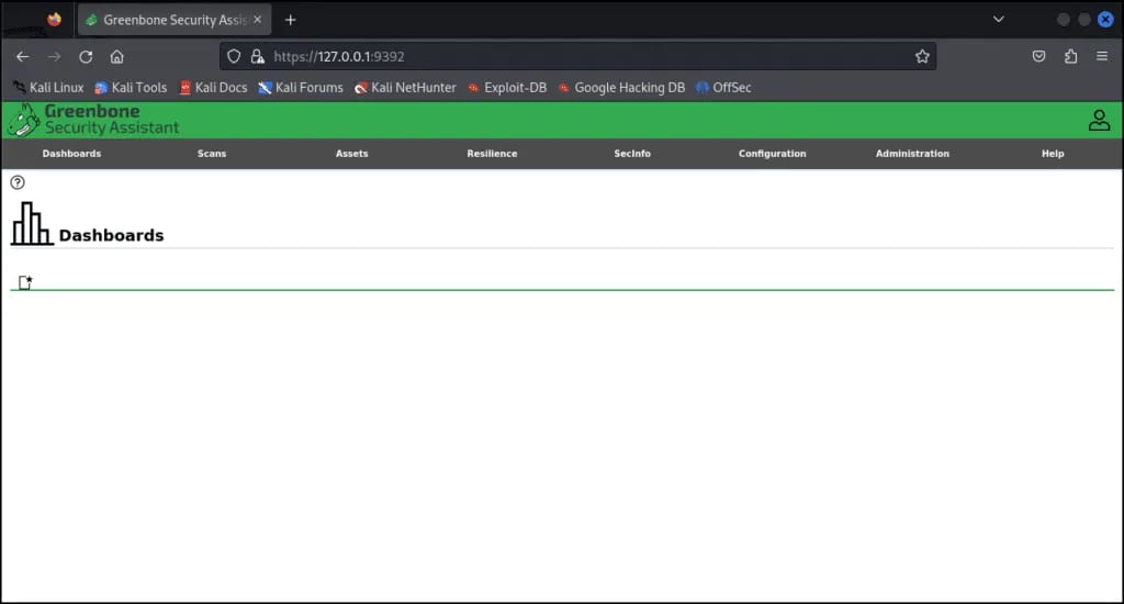 OpenVAS Dashboard