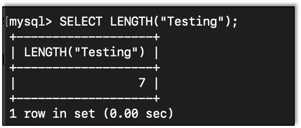 The LENGTH function