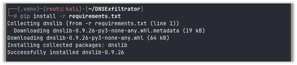 Install the requirements