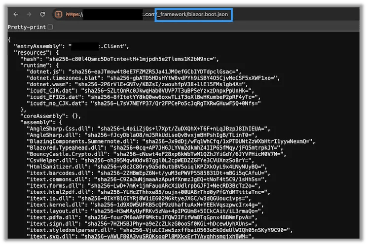 The `_framework/blazor.boot.json File