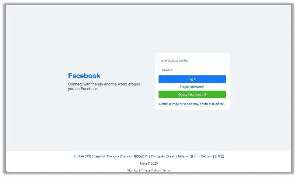 Our pentester's final proof phishing webpage with about 5 minutes of effort.
