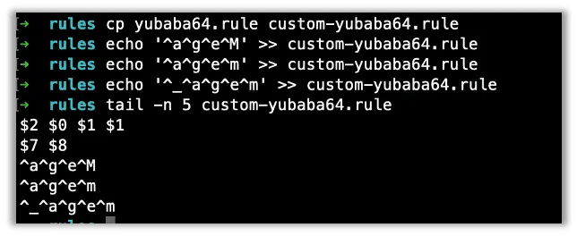 Custom cracking rules
