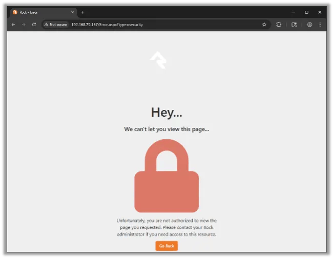 Access to Admin Is Restricted