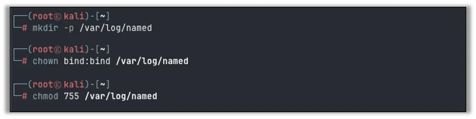 Set up the log directory