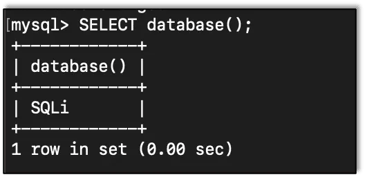 The DATABASE function